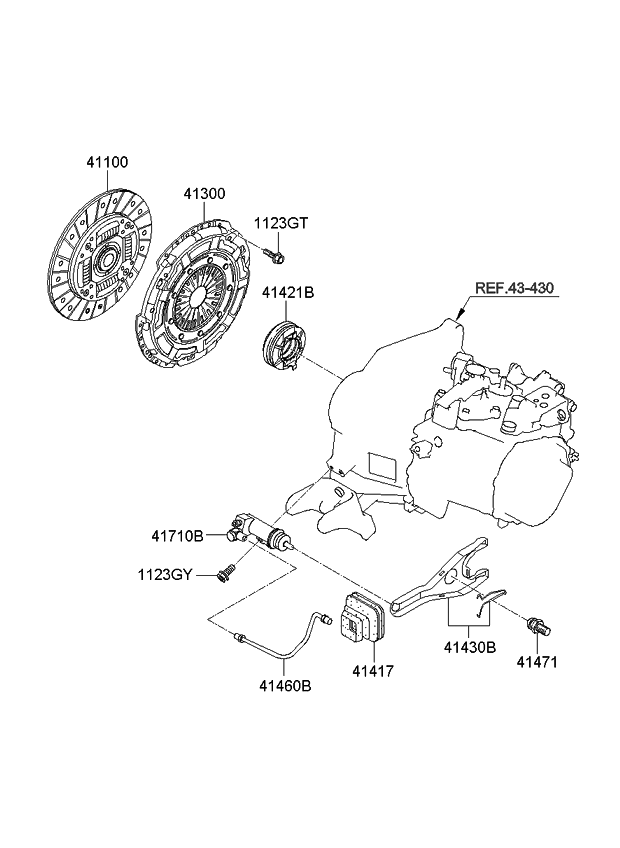 Диск сцепления Hyundai / Kia 4110026010