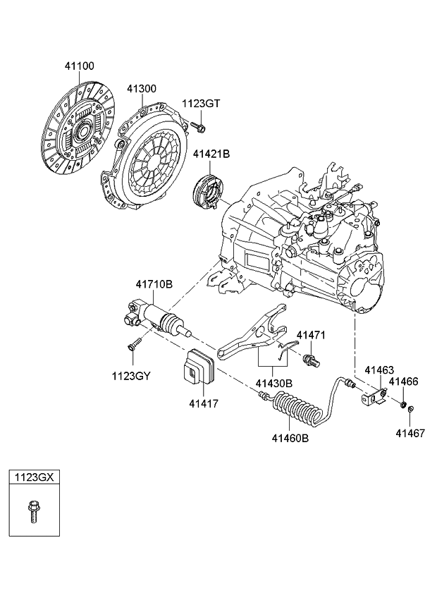 Диск сцепления Hyundai / Kia 4110022715