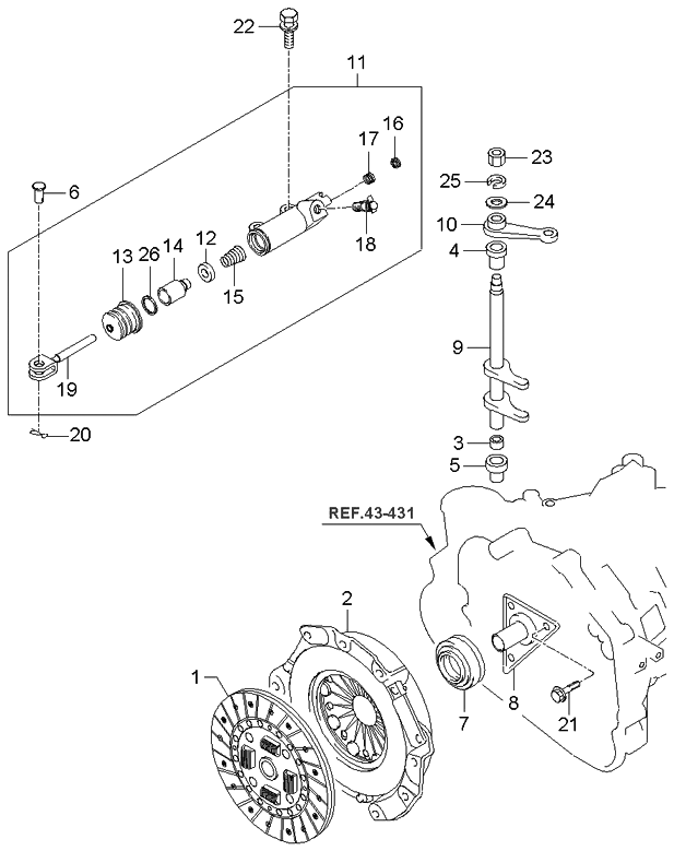 Диск сцепления Hyundai / Kia 4110039260