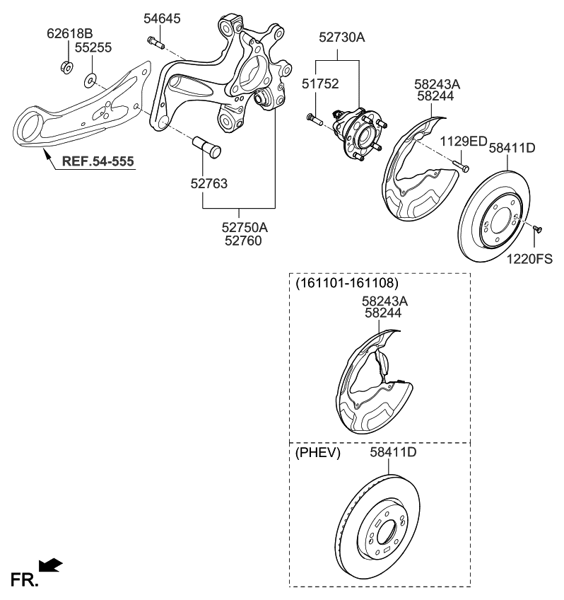 Ступица колеса Hyundai / Kia 52730G2000